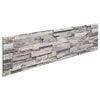 vidaXL Panele ścienne 10 szt. 100 x 25 cm Jasnoszary Pianka EPS