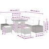 vidaXL Zestaw Sof na Ogr&oacute;d z poduszką 8 pcs Beżowy Polirattan