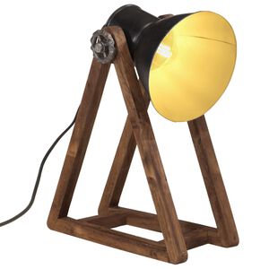 vidaXL Lampa stołowa, 25 W, czarna, 30x17x40 cm, E27