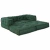 vidaXL Modułowa sofa 2 pcs Zielony 140 x 70 x 56 cm tkanina