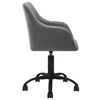 vidaXL Obrotowe krzesła stołowe, 2 szt., jasnoszare, obite tkaniną