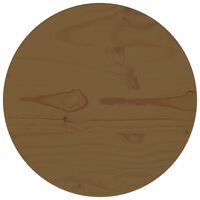 vidaXL Blat stołu, brązowy, Ø30x2,5 cm, lite drewno sosnowe