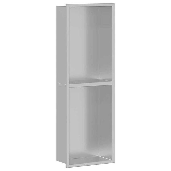 vidaXL Nisza prysznicowa Srebrny 60 x 20 x 9.5 cm Stal nierdzewna