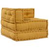 vidaXL Modułowa sofa 2 pcs Ż&oacute;łty 140 x 70 x 56 cm tkanina