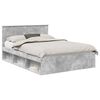 vidaXL Ramka ł&oacute;żka Betonowy 140 x 200 cm Drewno inżynieryjne