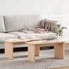 vidaXL Stolik kawowy 2 pcs Naturalny Lite drewno sosnowe