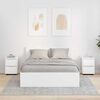 vidaXL Szafki nocne z szufladą 2 pcs Biały 30,5 x 30 x 43 cm