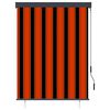 vidaXL Roleta zewnętrzna, 120x250 cm, pomarańczowo-brązowa