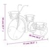 vidaXL Stojak na rośliny w kształcie roweru vintage, metalowy
