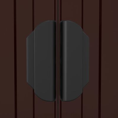 vidaXL Szopa ogrodowa, ciemny brąz, 192x855x223 cm, stal galwanizowana