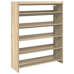 vidaXL Stojak na buty, dąb sonoma 80x25x100cm, materiał drewnopochodny