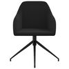 vidaXL Krzesła stołowe, 2 szt., czarne, obite aksamitem