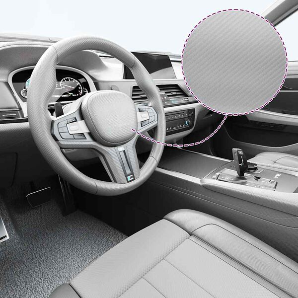 vidaXL Folia samochodowa 4D, srebrna, 100x150 cm