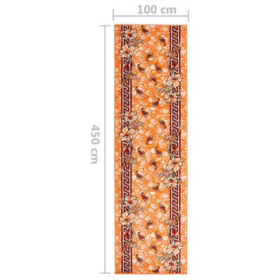vidaXL Chodnik dywanowy, BCF, terakota, 100x450 cm