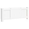 vidaXL Osłona na kaloryfer z MDF, biała, 205 cm