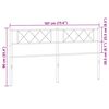 vidaXL Metalowe wezgłowie, białe, 180 cm