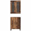 vidaXL Highboard 2 pcs Stare drewno Materiał drewnopochodny