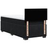 vidaXL Łóżko kontynentalne z materacem, czarne, aksamit 90x200 cm