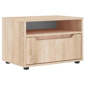 vidaXL Szafka RTV "VISNES" Dąb Sonoma 60x40x38 cm Drewno klejone