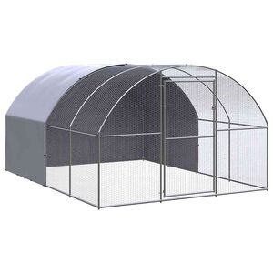 vidaXL Klatka zewnętrzna dla kurcząt, 3x4x2 m, stal galwanizowana