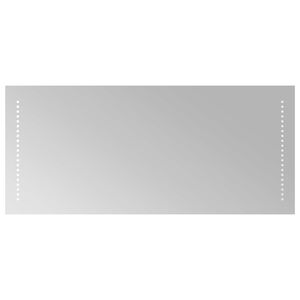vidaXL Lustro łazienkowe LED przezroczysty 90 x 40 cm szkło hartowane