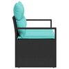 vidaXL Sofa Ogrodowa z poduszką 120 x 62 x 69 cm polirattan