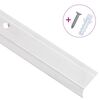 vidaXL Listwy schodowe w kształcie litery L 15 szt. Aluminium 90 cm