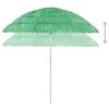 vidaXL Parasol plażowy w hawajskim stylu, zielony, 240 cm