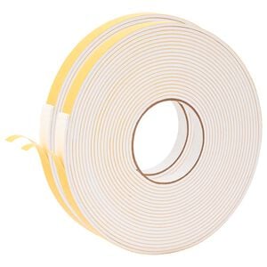 vidaXL Taśma samoprzylepna z pianki 2 szt. Biały 10mm x 10m Pianka CR