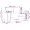 vidaXL Sofa dwuosobowa Jasnoszara 160x77x82 cm Aksamit