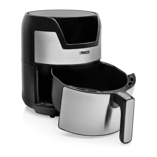 Princess Cyfrowa frytkownica powietrzna XXL, 1500 W, 4,5 L, srebrna