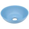 vidaXL Umywalka łazienkowa, ceramiczna, jasnoniebieska, okrągła
