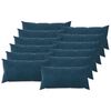 vidaXL Poszewka na poduszkę 12 pcs HEERLEN niebieski 40 x 80 cm Welur