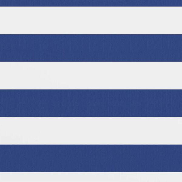 vidaXL Parawan balkonowy, biało-niebieski, 90x600 cm, tkanina Oxford