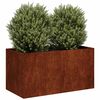 vidaXL Doniczka Rusty 80x40x40 cm Stal nierdzewna