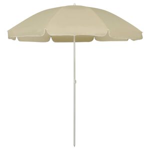 vidaXL Parasol plażowy, piaskowy ż&oacute;łty, 240 cm