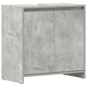 vidaXL Szafka łazienkowa, betonowa szarość, 60x33x61 cm