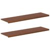 vidaXL Parapety 2 szt. Ciemny brąz 140 x 40 x 2 cm Dąb lite