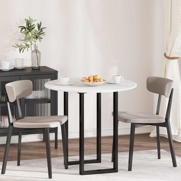 vidaXL Blat stołu Biały 80 x 80 x 1,5 cm Materiał drewnopochodny