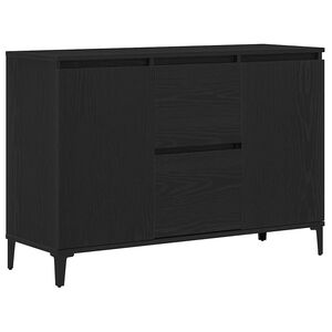 vidaXL Bufet Czarny Dąb 104 x 35 x 70 cm Drewno inżynieryjne
