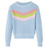 Sweter dziecięcy z dzianiny, niebieski, 128