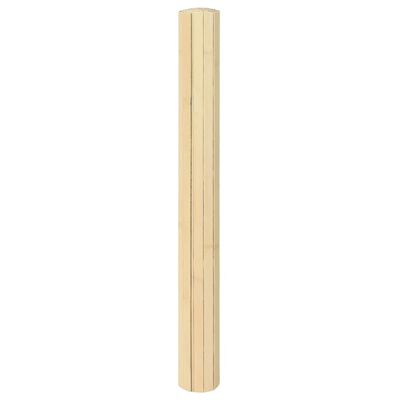 vidaXL Dywan prostokątny, jasny naturalny, 100x400 cm, bambusowy