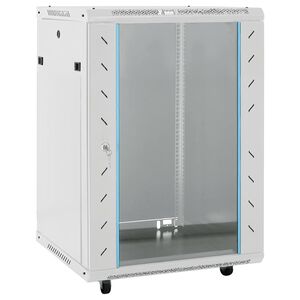 vidaXL Szafka serwerowa na k&oacute;łkach, 15U, 19", IP20, 60x45x86 cm
