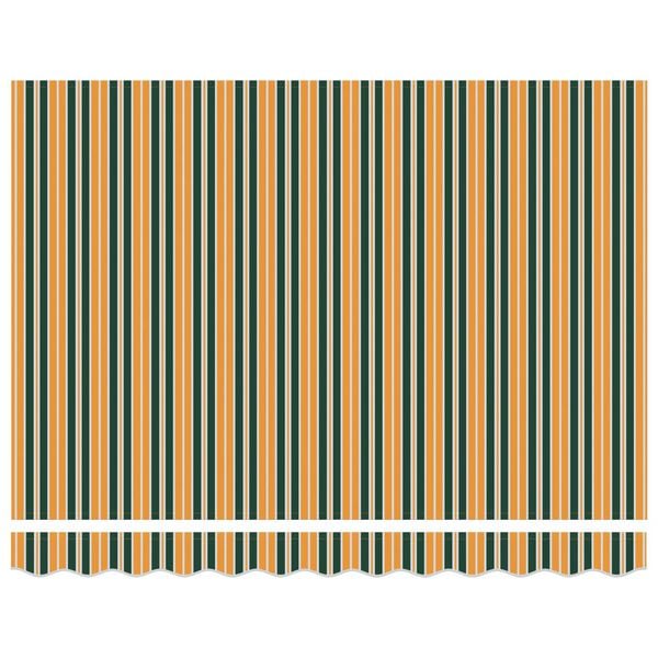 vidaXL Markiza Zielony i Żółty 350 x 250 x 165 cm