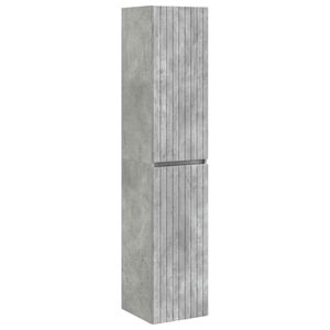 vidaXL Wisząca Szafka Łazienkowa Betonowy szary 33 x 34,5 x 160 cm