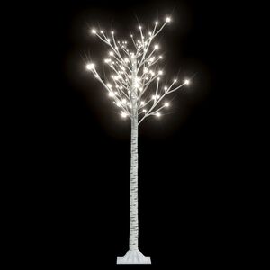 vidaXL Wierzba z oświetleniem, 156 zimnych białych LED, 1,5 m
