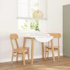 vidaXL Krzesła do jadalni 2 szt. lite drewno guma