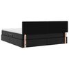 vidaXL Ł&oacute;żko z miejscem na przechowywanie i LED Czarny 180 x 200 cm