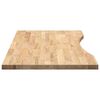 vidaXL Blat biurka, surowe, 100x50x2,5 cm, lite drewno dębowe