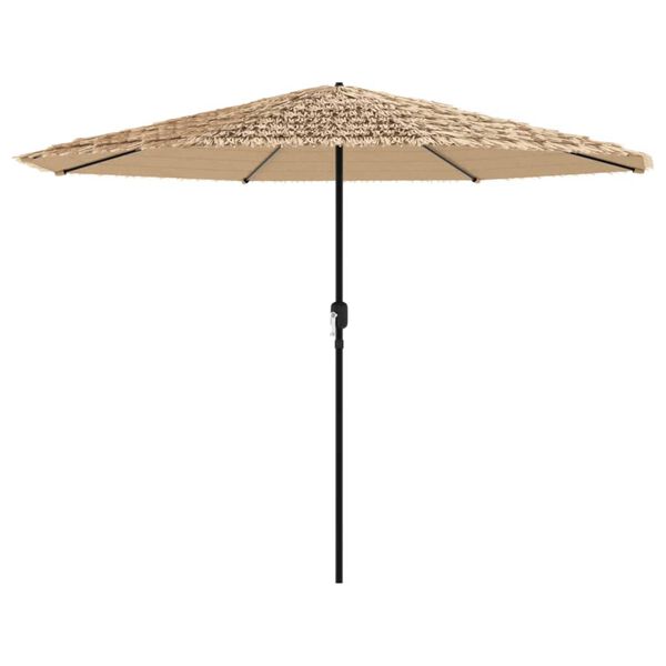 vidaXL Parasol ogrodowy na stalowym słupku, brązowy, 324x324x247 cm